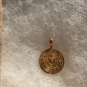Bagatiba Jewelry - Gold Plated Aztec Design Pendant Bagatiba Jewelry - Gold Plated Aztec Design Pendant